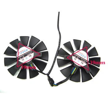 FreeShippin 1set FD7010H12S / T128010SH Cooler ventilator Pentru ASUS STRIX GTX1060 1050 GTX960 GTX950 GTX750Ti R9 370 Card Grafic