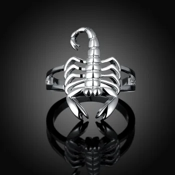 Frumos inel de Argint de moda de Moda Scorpion culoare argintie FRUMOASE femei Dominatoare Doamna Inel bijuterii Clasice cadou ,R739