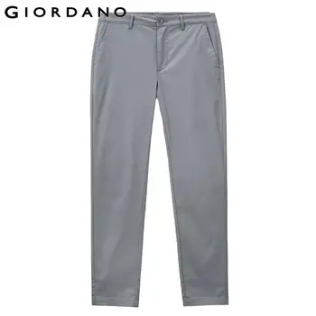 Giordano Bărbați Pantaloni High-tech la Mijlocul Naștere Scăzut Ușor Pantaloni 100% Bumbac Monofazate de Culoare Pantaloni de Vară 01112346 1
