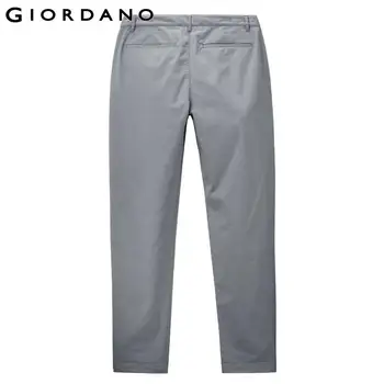 Giordano Bărbați Pantaloni High-tech la Mijlocul Naștere Scăzut Ușor Pantaloni 100% Bumbac Monofazate de Culoare Pantaloni de Vară 01112346 2