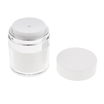Gol Airless Container Cosmetice Crema de Fata Lotiune de ingrijire a Pielii Borcan Oală Cazul Cosmetice flacoane de Reumplere 50g 1