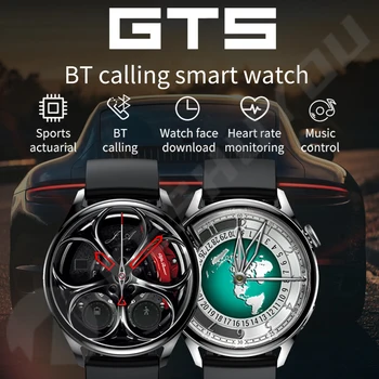 GT5 Ceas Inteligent Bărbați NFC Răspuns Apel Tracker de Fitness de Încărcare Wireless Femei Ceas Vreme DIY Dial pentru Huawei Telefon IOS Android
