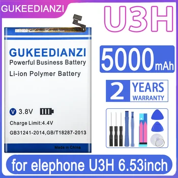 GUKEEDIANZI Înlocuire Baterie de 5000mAh pentru Elephone U3H 6.53 inch