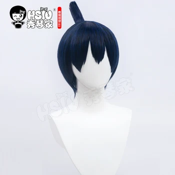 Hayakawa Aki Peruca cosplay Anime Drujba Om Cosplay LUNA Albastru și negru scurt ac de păr de coadă de cal +cadou Gratuit de brand capac de peruca