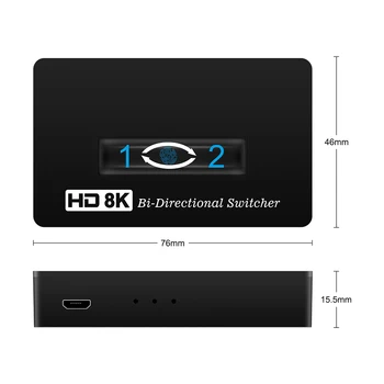 HD-Compatibil Splitter HD 4K 8K 1x2/2x1 Conectorului Comutatorului 2 in 1 HD Converter-Compatibil Switcher Pentru PS4 Xbox TV BOX 3