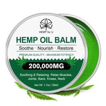 HFU Haemp Seeed Extract de Balsam de Alinare a Durerii Ameliorarea Presiunii și Anxietate Anti-Oboseala Natural Crema pe baza de Plante Produse de Îngrijire a Sănătății 0