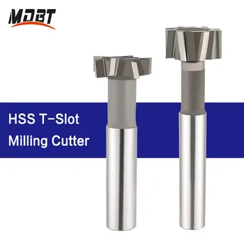 HSS T-Slot Milling Cutter Mâner Drept Personalizabil Woodruff Key Seat Router Pic cu Diametrul de 10-40mm Metal End Mill Instrument