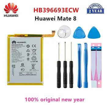 Hua Wei 100% Orginal HB396693ECW 3900mAh Acumulator Pentru Huawei Mate 8 NXT-AL10 NXT-TL00 NXT-CL00 NXT-DL00 mate8 Baterii +Instrumente
