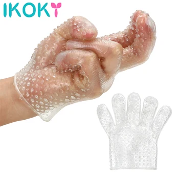 IKOKY Degetul Maneca Flirtezi cu Degetul Mănuși de Produse pentru Adulți Stimulator Clitoris Jocuri pentru Adulți Jucarii Sexuale pentru Femei