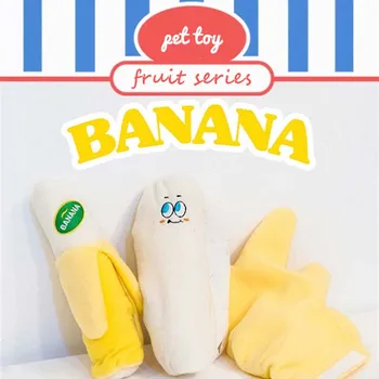 INS fierbinte coreean simulare fructe serie de banane Tibetan alimente drăguț jucărie de câine de companie vocale interactive toy