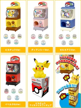 Japonia TOMY Gashapon Capsulă Jucarii Pokemon Pikachu Kawai Drăguț Mini Gashapon Masa Mașinii Ornament
