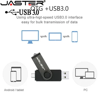 JASTER OTG USB 3.0 Flash Drive pentru Samsung Smartphone și Computer Memory Stick de 64GB 32GB 16GB 128GB Gratuit Adaptor 1