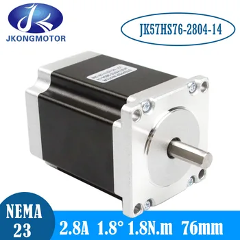 Jkongmotor NEMA 23 CNC motor pas cu pas 57x76mm 2.8 1.8 N. m D=8mm 6,35 mm 270Oz-in Router CNC Gravura mașină de frezat 3D printer