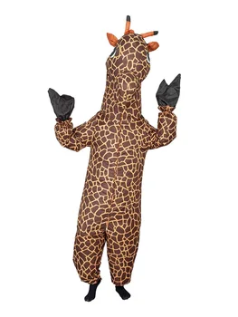 JYZCOS Girafa Gonflabile Club Costum Costum de Halloween Cosplay Salopeta Corp Plin Girafa Aer Sufla Rochie