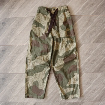Kapital Cantry Pantaloni de Camuflaj Supradimensionate Casual Armata Verde Bărbați Femei Cordon KAPITAL Pantaloni