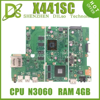 KEFU X441SA Laptop Placa de baza Pentru Asus X441S X441SC F441S A441S Notebook Placa de baza Cu N3060 CPU RAM-4 GB/2GB 100% Testat pe Deplin