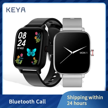 KEYA Noua Full Touch Ceas Inteligent Bărbați Femei Bluetooth Sun Tracker de Fitness Cardiac Sport Ceas Inteligent Ceas pentru Android IOS 0
