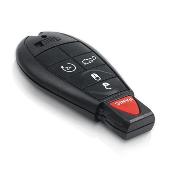 KEYYOU 5 4+1 Buton de Telecomanda Cheie Auto Shell Caz Pentru DODGE Chrysler Jeep Grand Caravan Oraș și Țară Smart key Fob 2