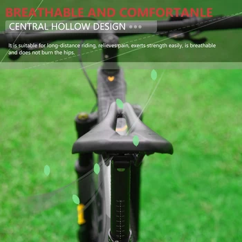KOOTU Biciclete din Fibra de Carbon Șa Mtb/Road Bike Universal Gol Respirabil Biciclete Pernei Scaunului rezistent la apă și Confortabil 2