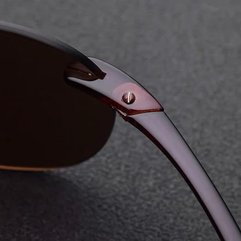Krasivyy BRAND 2020 Nou TR90 fără ramă de ochelari de Soare pentru Bărbați de Înaltă Calitate Nylon Lentila Pătrat de Conducere Ochelari de Soare Oculos De Atât 2