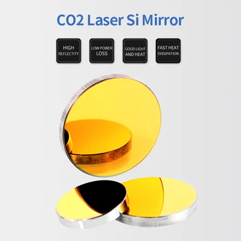 Laser CO2 Si Oglinda Dia. 19.05 mm / 20mm / 25mm / 30mm / 38.1 mm Placat cu Aur Silicon Reflexie Reflector Lentile de CO2