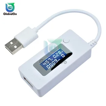 LCD USB Tensiune de Curent de Încărcare Tester cu Cablu de Extensie USB Mini Display Digital Mobil Încărcător de Putere Detector Pentru Telefonul