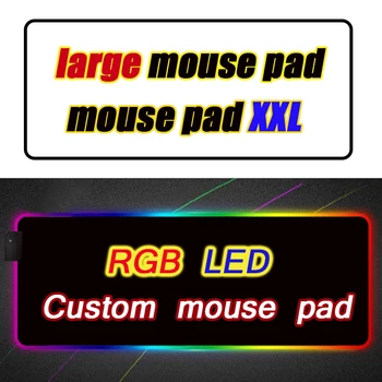 Led-uri personalizate Mouse Pad Rgb birou mat Gamer Mausepad Xxl cu iluminare din spate Covorașe Genshin Impact Overwatch Gaming Accesorii pentru computer mouse-ul