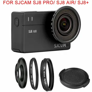 Lentile cu Filtru de Protecție Capac Set UV + CPL Pentru SJCAM SJ8 Aer Pro SJ8+ Camera de Acțiune