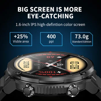 LIGE 2022 Bărbați Ceas Inteligent 1.6 Inch Full Touch Sport Brățară de apelare Bluetooth Smartwatch Bărbați IP68 Impermeabil Ceas Pentru Android IOS 1