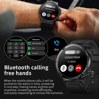 LIGE 2022 Bărbați Ceas Inteligent 1.6 Inch Full Touch Sport Brățară de apelare Bluetooth Smartwatch Bărbați IP68 Impermeabil Ceas Pentru Android IOS 2