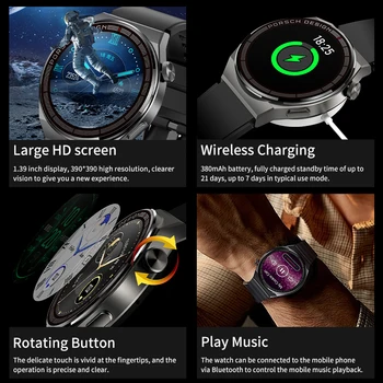 LIGE AMOLED Smartwatch Afaceri Ceas Pentru Bărbați Ceas Inteligent Bluetooth Apel Ecran HD de 380mAh Baterie de Mare Capacitate de Fitness Ceas 1