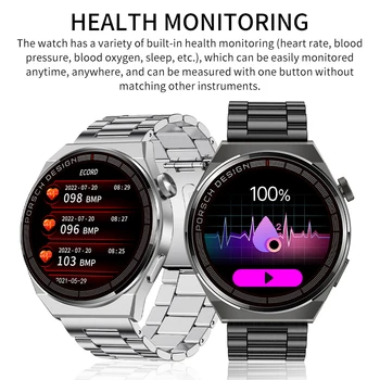 LIGE AMOLED Smartwatch Afaceri Ceas Pentru Bărbați Ceas Inteligent Bluetooth Apel Ecran HD de 380mAh Baterie de Mare Capacitate de Fitness Ceas 4