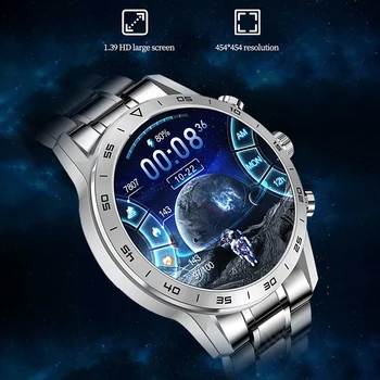 LIGE ECG+PPG Smart Watch Mens 454*454 HD 1.39 inch Bluetooth Apel IP68 rezistent la apa 2021 Nou apel Smartwatch Barbati+Cutie 2
