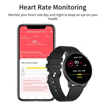 LIGE Noua Moda Ceas Inteligent Oameni Complet Tactil Memento Apel de la Distanță Camera Tracker de Fitness Smartwatch rezistent la apa Femei ceas Sport 2