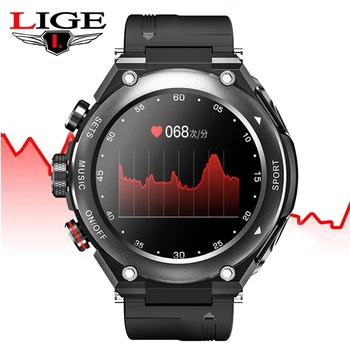 LIGE Smartwatch Bărbați Ceas Inteligent 2022 TWS Cască Bluetooth Apel Muzica Temperatura Corpului DIY Fata Ceas Sport Smartwatch Femei