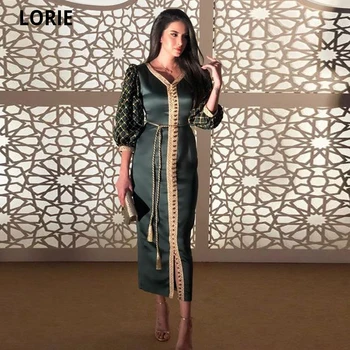 LORIE Marocan Caftan Rochii de Seara Dubai Abaya arabă Broderii de Aur V-Gât Rochie Caftan Speciale Elegante, Rochii de Ocazie 2021