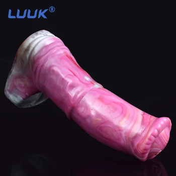 LUUK Fantezie Gol Cal Penis Portabil Maneca Realist Penis artificial Penis Extender Extindere Dick Creștere Ejaculat Orgasm Jucarii Sexuale