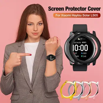 Lux PC Watch Caz Acoperire Completă Coajă de Protecție Ecran Protector Caz Pentru Xiaomi Haylou Solare LS05 Ceas Inteligent Accesorii 3