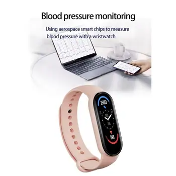 M6 Ceas Inteligent Pentru Bărbați Tracker De Fitness Ceasuri M6 Smart Band Heart Rate Monitor De Sănătate, Fitness Brățară Pentru Telefon Mobil 3