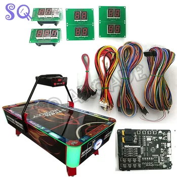 Masina de Hochei pe aer kit de bord și fire Cu LED-uri de Afișare Pentru Copii de Interior Arcade Monede Operate de Distracții arcade Joc de Masă Mașină 0