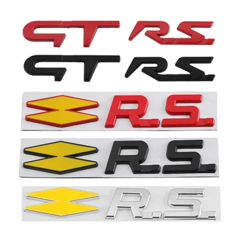 Masina de Metal GT Sport RS Insigna Emblema Decal Autocolant Pentru Renault Logan Clio Megane Kangoo 1 2 3 4 Captur Espace Twingo Duster Cadjar