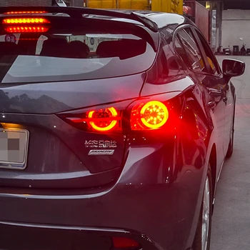 Masina Hatchback Noi cu LED-uri Lămpi Spate lampa spate Pentru Mazda 3 Axela Hatchback 2014 2015 2016 2017 2018 2019 Coada de Lampa 2