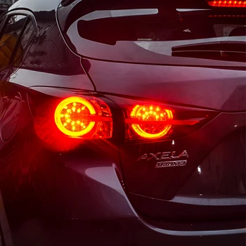 Masina Hatchback Noi cu LED-uri Lămpi Spate lampa spate Pentru Mazda 3 Axela Hatchback 2014 2015 2016 2017 2018 2019 Coada de Lampa 4