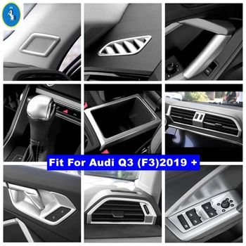 Mat Accesorii de Interior Pilonul Un Difuzor Ridicați Butonul de Aer AC Panou de Ușă Mâner Capac Castron Trim Fit Pentru Audi Q3 F3 2019 - 2022 0
