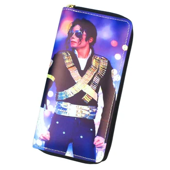 Michael Jacksonn Patten Femei Portofele de Buzunar Moale din Piele PU portofel Doamna Moneybags Carduri de Titularul Portofel Ambreiaj Genti Billfold