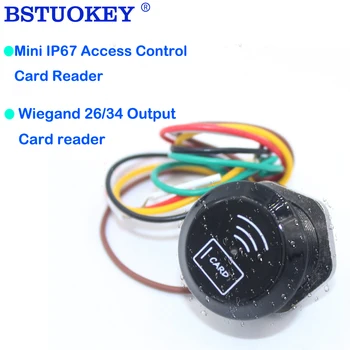 Mini RFID Cititor de Card de Proximitate IP68 rezistent la apa 13.56 MHz Cititor de Carduri Wiegand26/34 pentru Sistemul de Control Acces