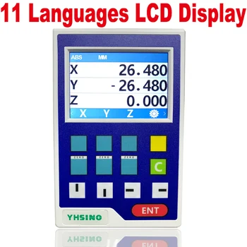 Mini Strung LCD DRO YH800-3A Set 11 Limbi Citire Digitală a Afișa Rapid Nava
