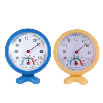 Mini Termometru Rotund Ceas În Formă Interioară În Aer Liber Higrometru Umiditate Termometru Umiditate Monitor Metru Ecartament