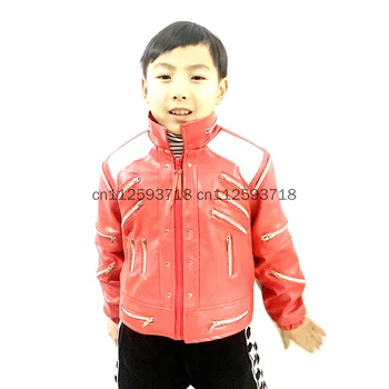 MJ Michael Jackson Bate-O Jachetă Roșie pentru Copii Costume
