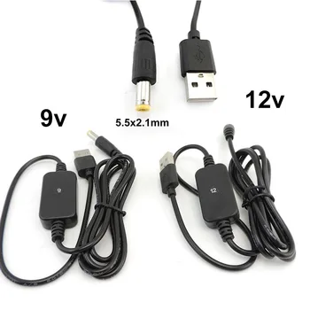 Modulul USB Power Boost Linie USB DC 5V DC 9V 12V Pas Cablu Modulul Convertor Adaptor Cablu 5.5*2.1 mm Plug